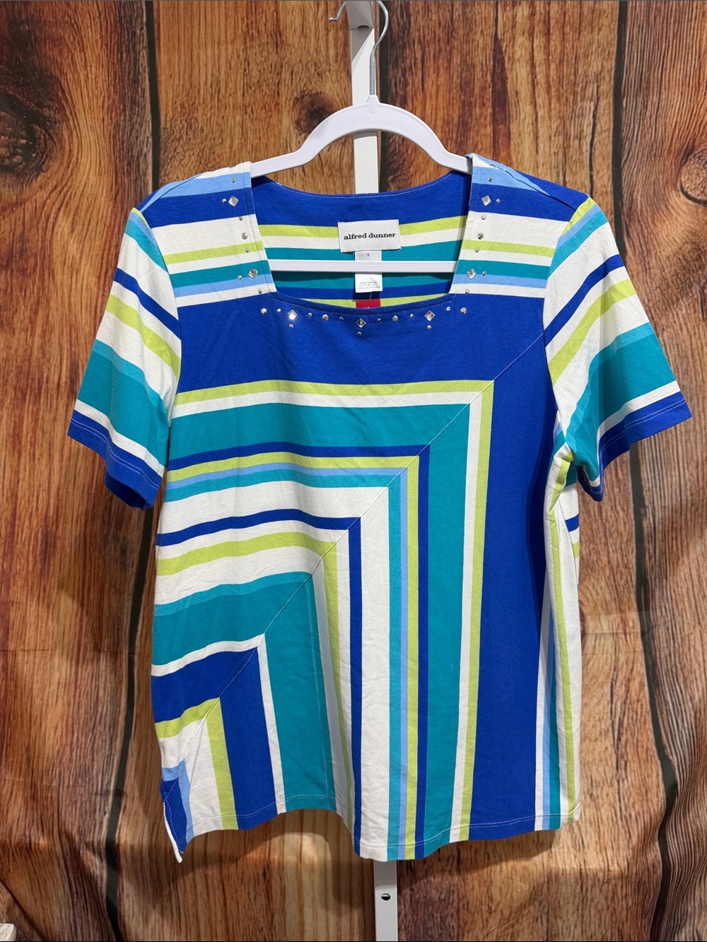 Alfred Dunner Embellished Tee Size S